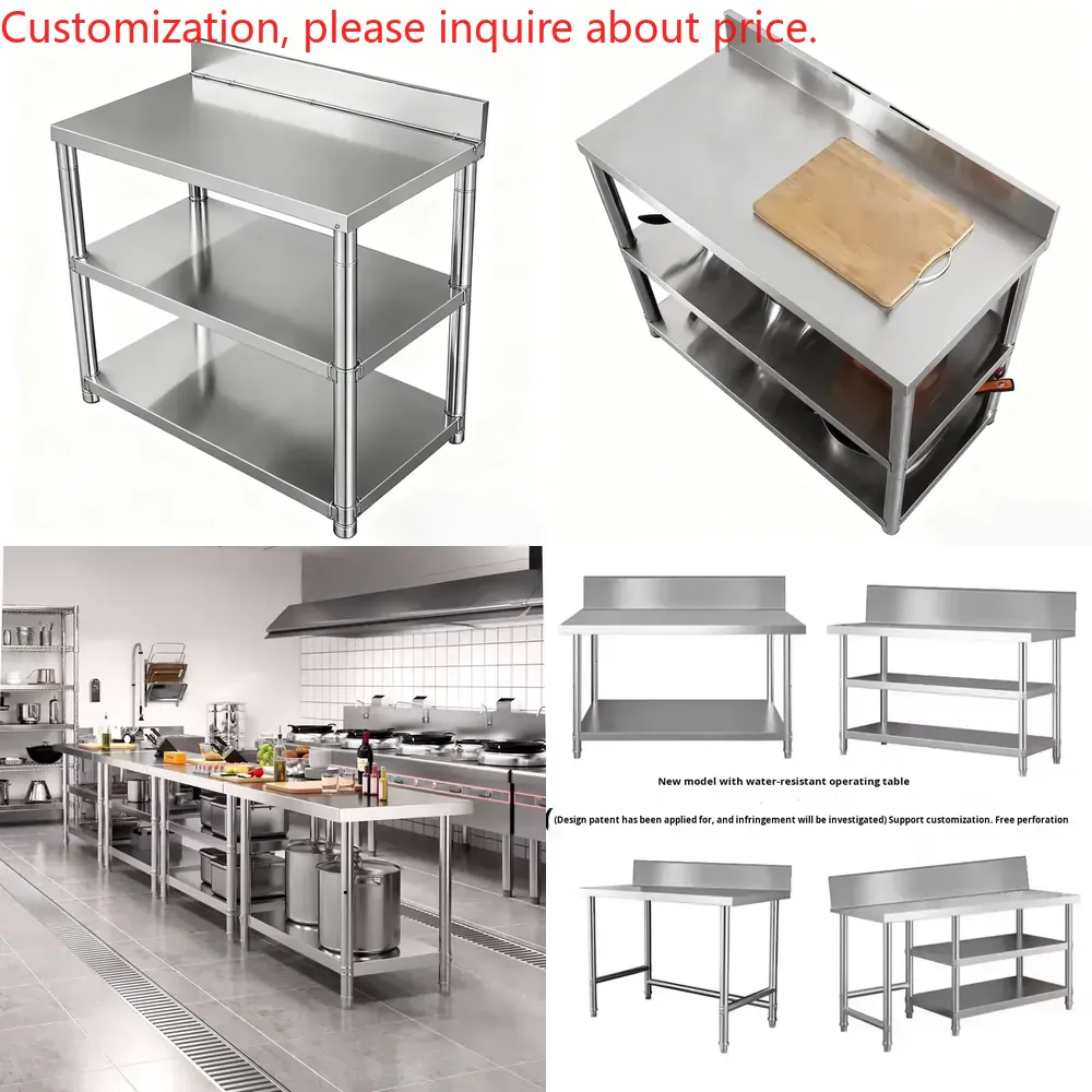 Commercial Kitchen Backsplash - Commercial Kitchen Workbench Stainless Steel with