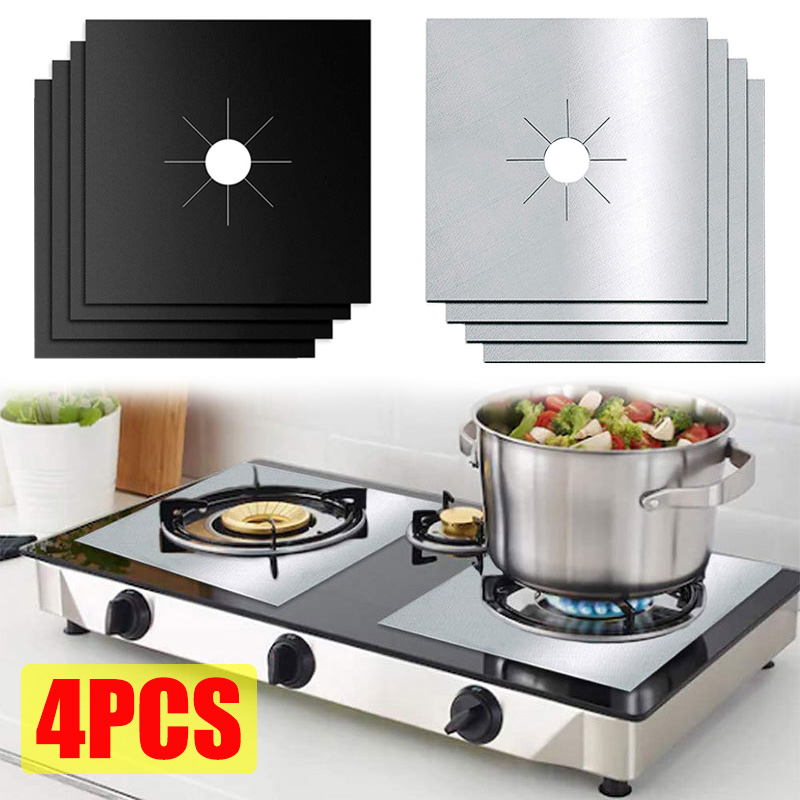 Commercial Kitchen Hood Installation - 1/4PCS Gas Stove Protector Cooker Lid