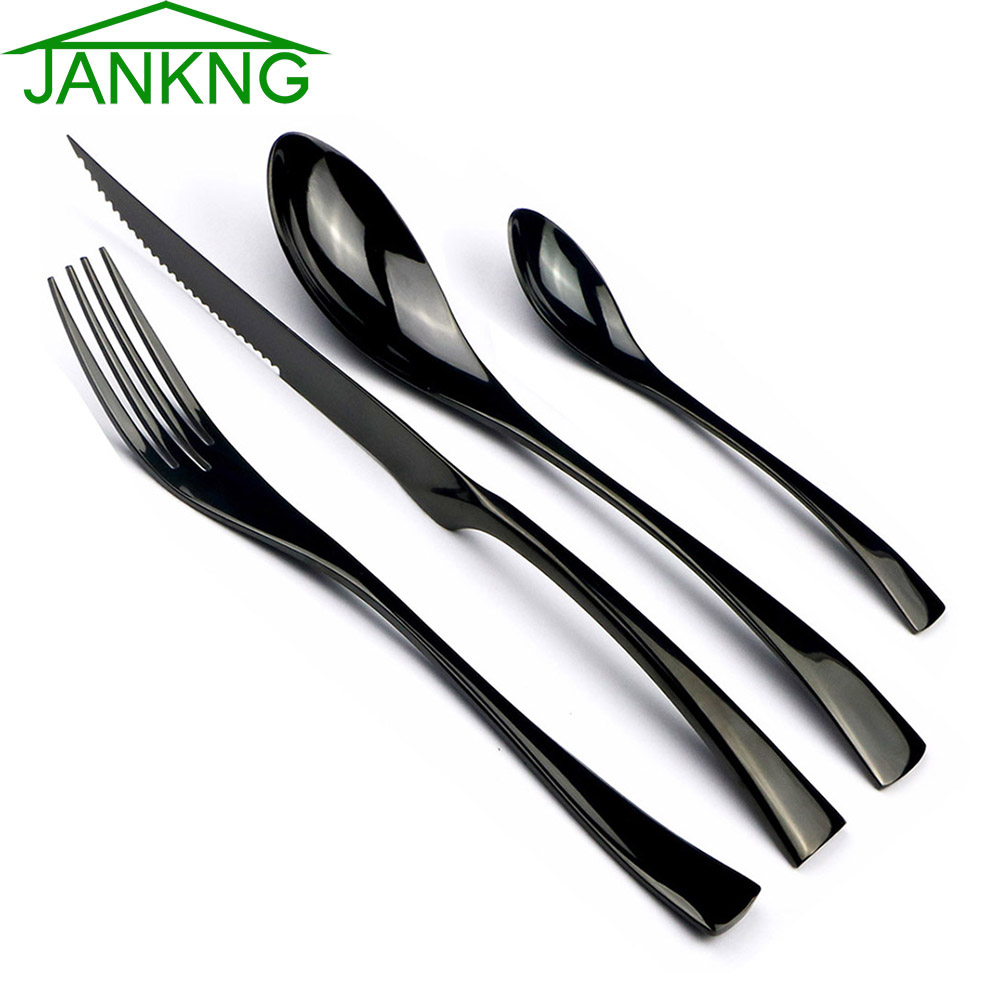 Commercial Kitchen Knives - JANKNG 4-Pcs Thép Không Gỉ 18/10