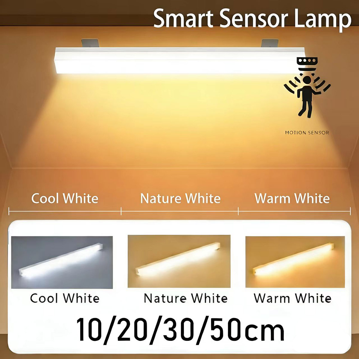 Commercial Kitchen Lights - USB Type C Rechargeable Motion Sensor