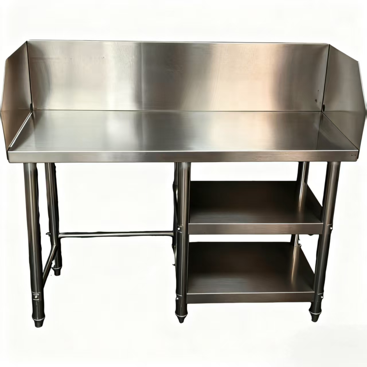 Commercial Kitchen Backsplash - kz-Commercial Kitchen Workbench Stainless Steel with