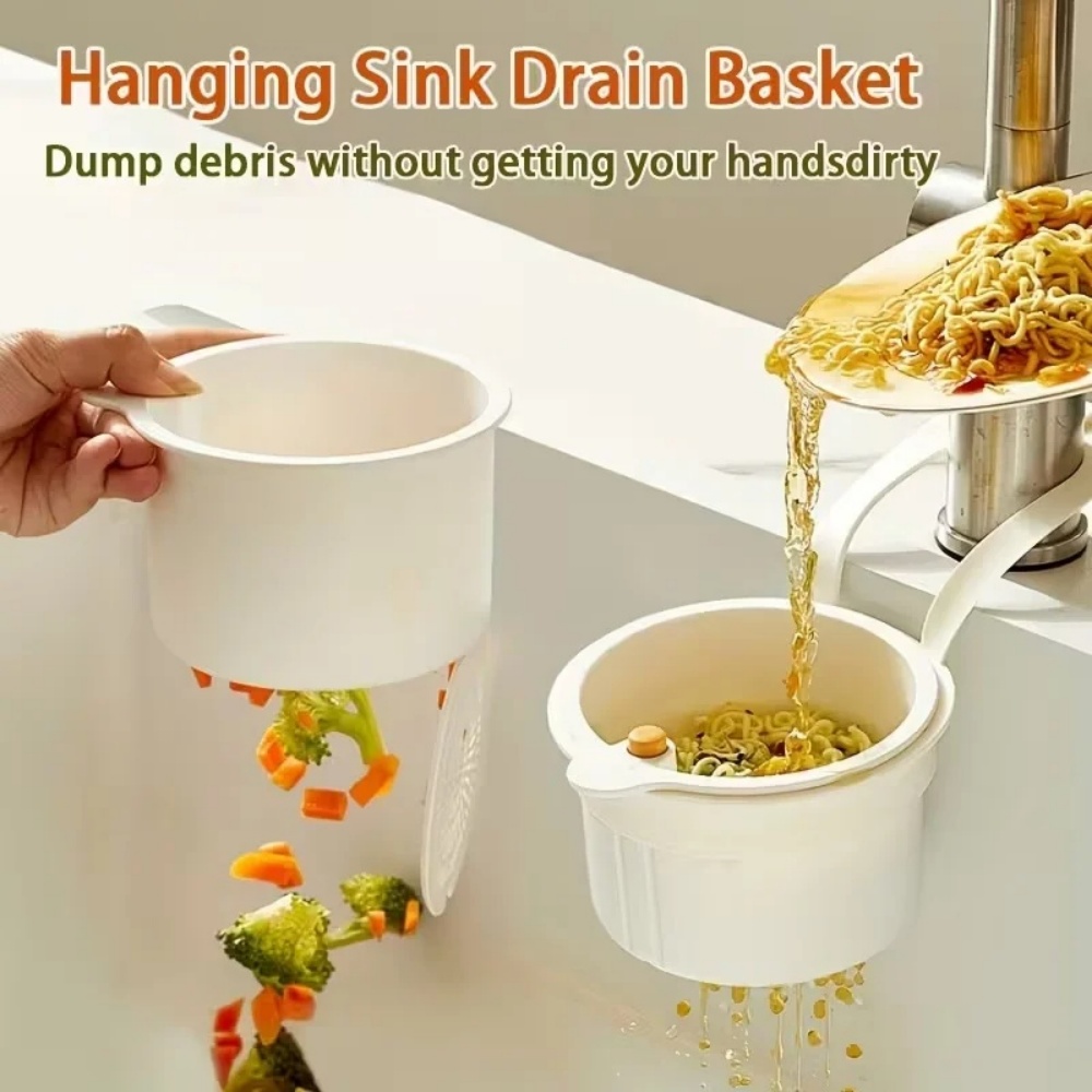 Commercial Kitchen Bin - Kitchen Sink Strainer Basket Hangable Filter