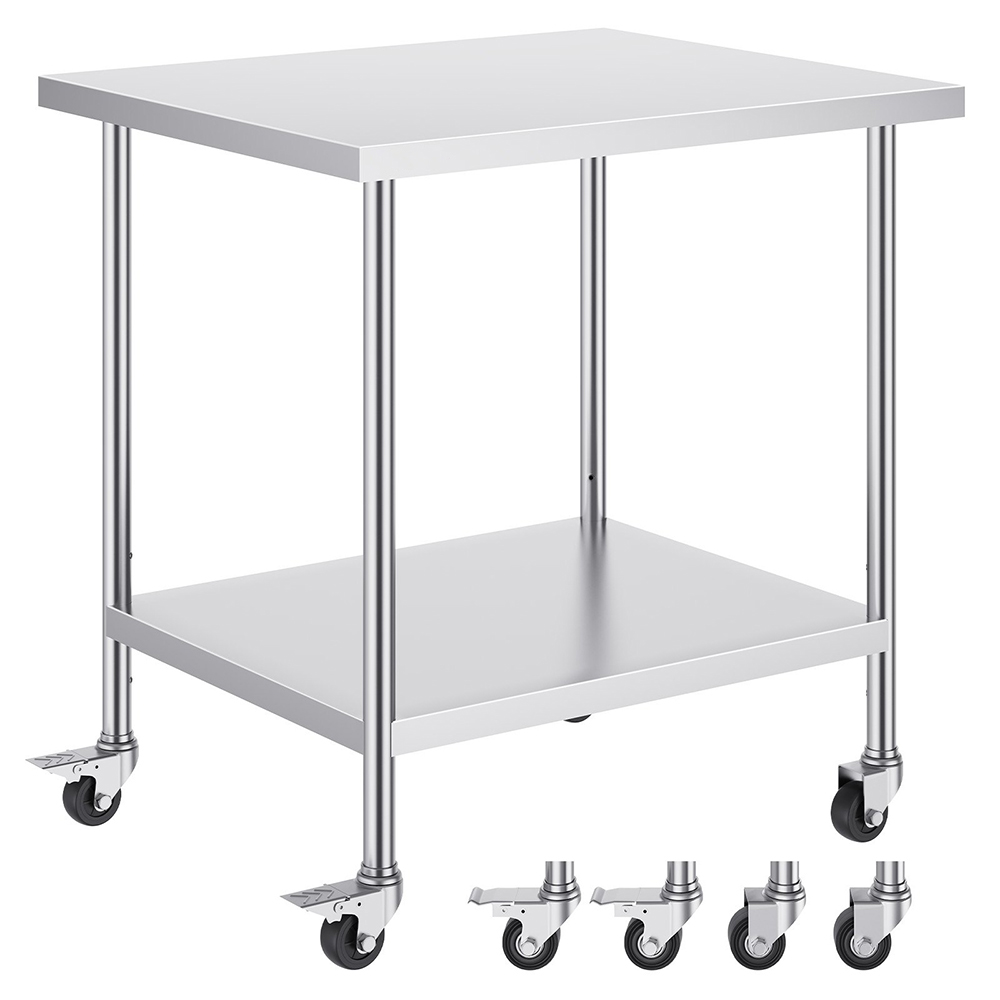 Commercial Kitchen Backsplash - 30*36 Inch Commercial Stainless Steel Table