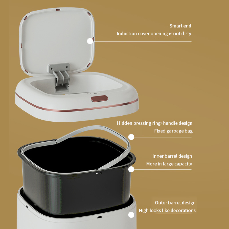 20/35/40L Smart Trash Can Larg - đánh giá và giá Commercial Kitchen Bin