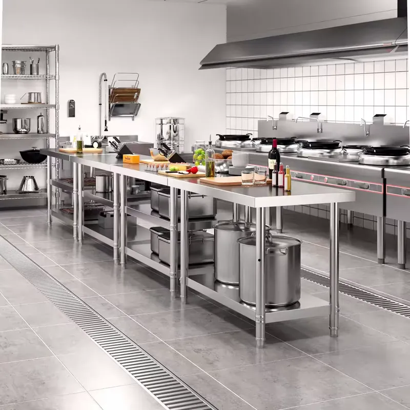 Commercial Kitchen Workbench S - đánh giá và giá Commercial Kitchen Backsplash