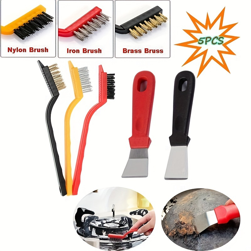 5-Piece Kitchen Cleaning Brush - đánh giá và giá Commercial Kitchen Hood Installation