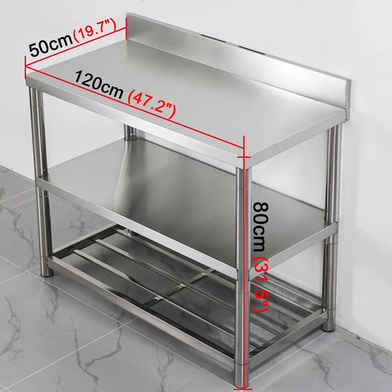 kz-Work Table Stainless Steel  - đánh giá và giá Commercial Kitchen Table