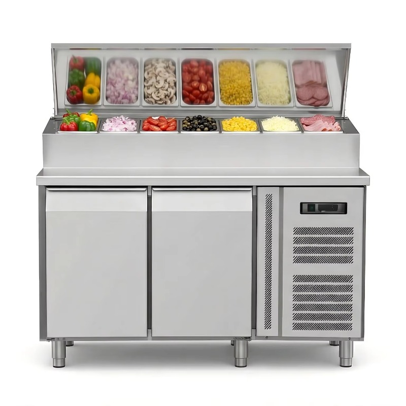 OEM Counter Fridge Sandwich Pr - đánh giá và giá Commercial Kitchen Table