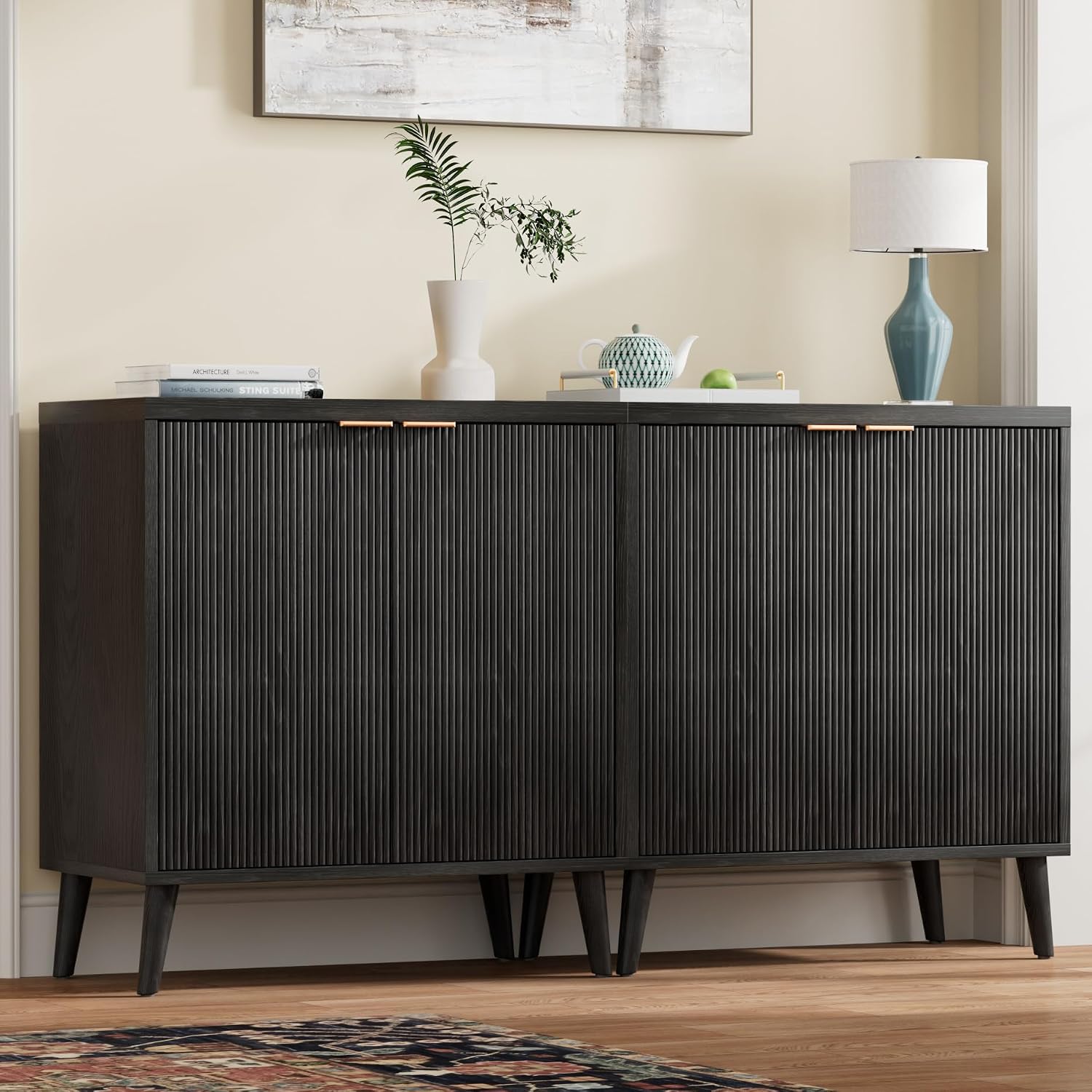 Fluted Buffet Cabinet With Sto - đánh giá và giá Commercial Kitchen Table