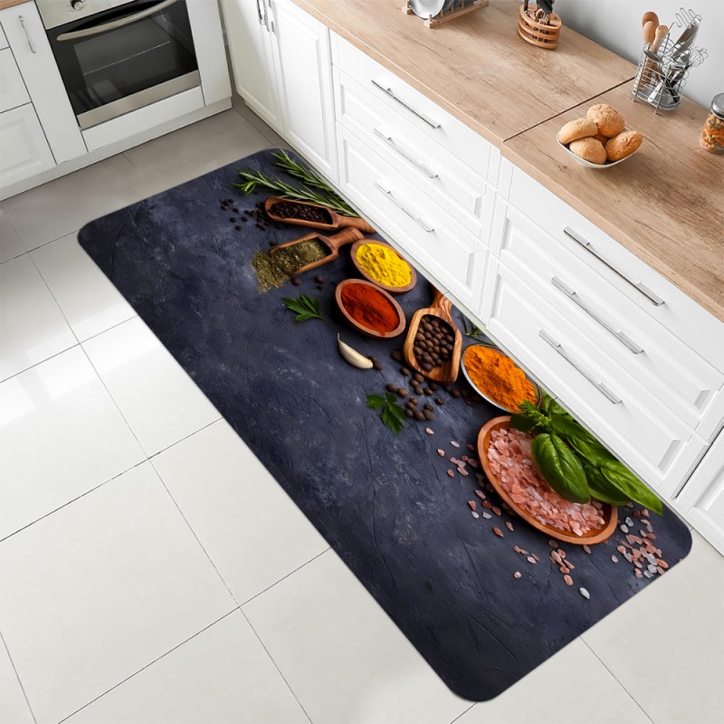 Kitchen Spice Herb Print Runne - đánh giá và giá Commercial Kitchen Mats Anti Fatigue