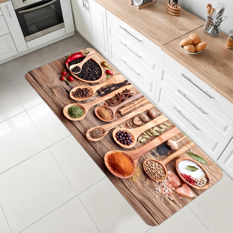 Kitchen Spice Herb Print Runne - đánh giá và giá Commercial Kitchen Mats Anti Fatigue