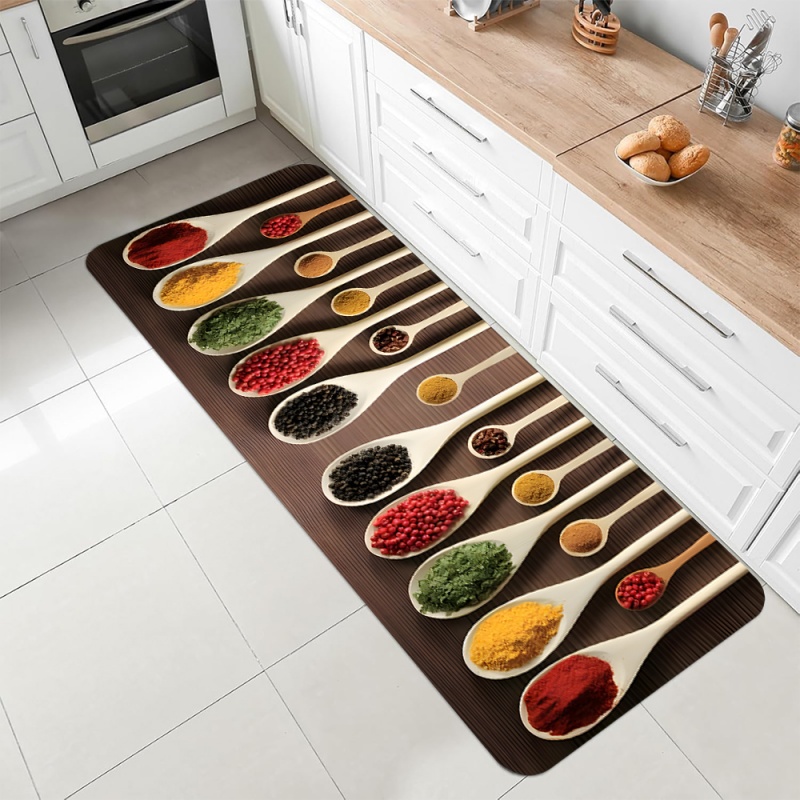Kitchen Spice Herb Print Runne - đánh giá và giá Commercial Kitchen Mats Anti Fatigue