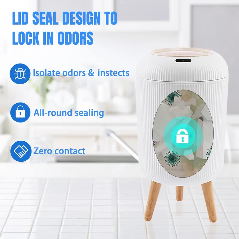 Motion Sensor Automatic Trash  - đánh giá và giá Commercial Kitchen Bin