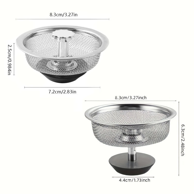 2Set Kitchen Sink Strainer wit - đánh giá và giá Commercial Kitchen Bin