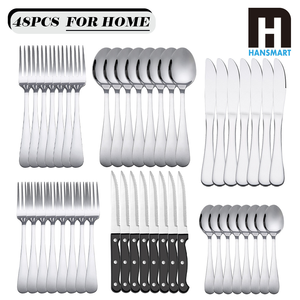 KOOMADE 48Pcs Stainless Steel  - đánh giá và giá Commercial Kitchen Knives