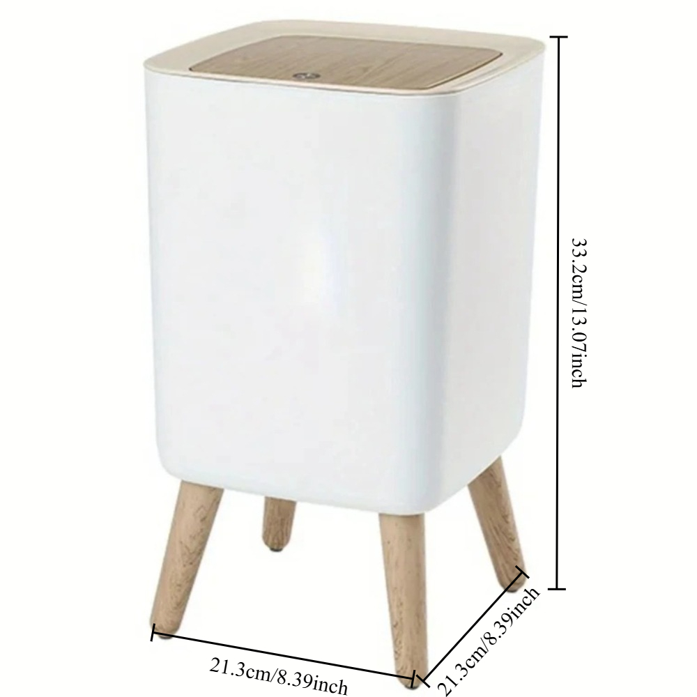 10L White Wooden Garbage Bin w - đánh giá và giá Commercial Kitchen Bin