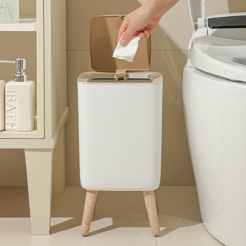 10L White Wooden Garbage Bin w - đánh giá và giá Commercial Kitchen Bin