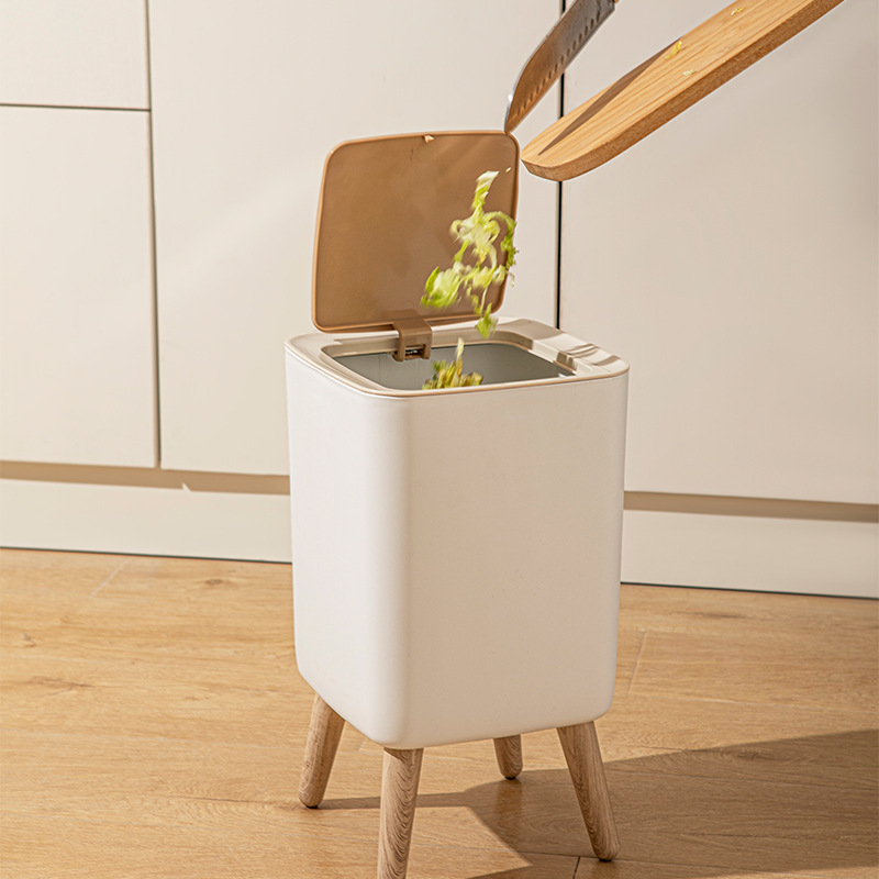 10L White Wooden Garbage Bin w - đánh giá và giá Commercial Kitchen Bin