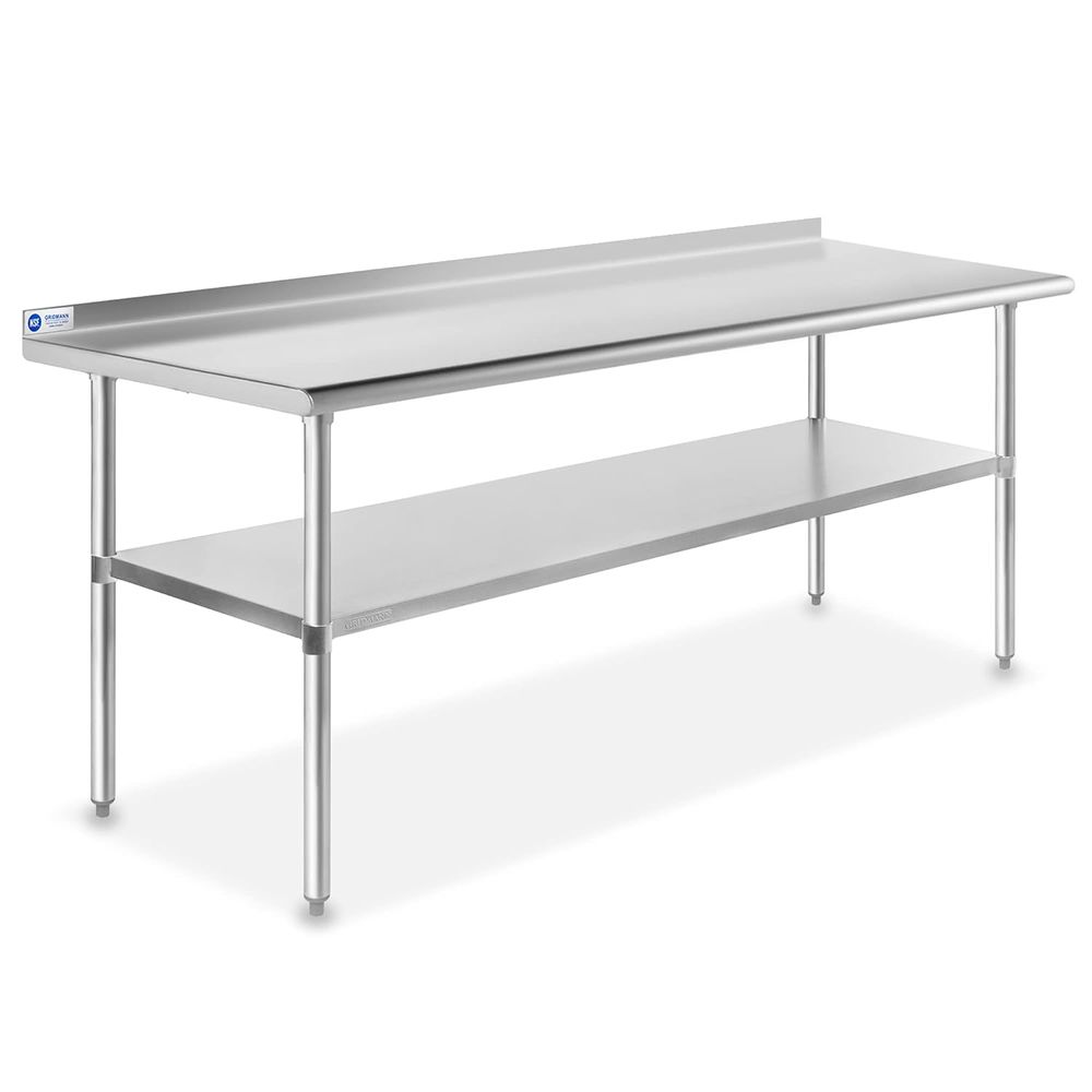StainlSteel Kitchen Prep Table - đánh giá và giá Commercial Kitchen Backsplash