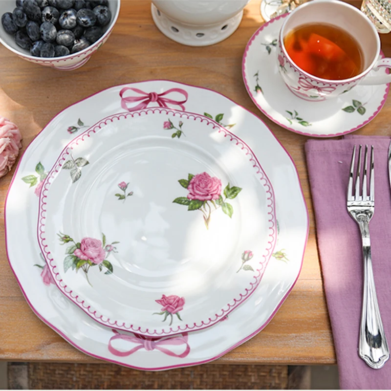 French Rose Cutlery Bone China - đánh giá và giá Commercial Kitchen Table