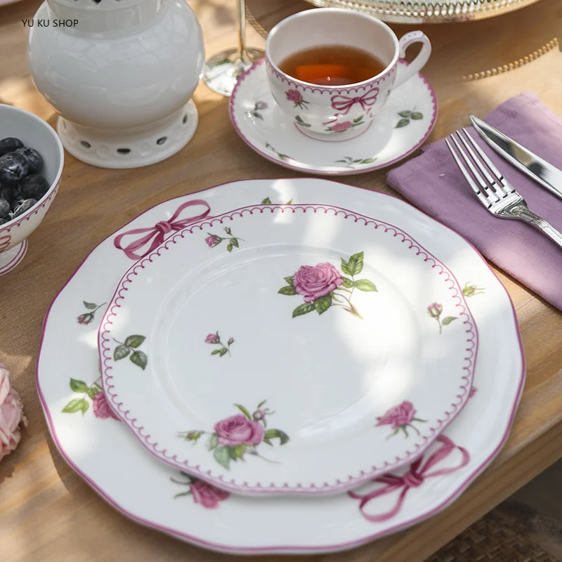 French Rose Cutlery Bone China - đánh giá và giá Commercial Kitchen Table