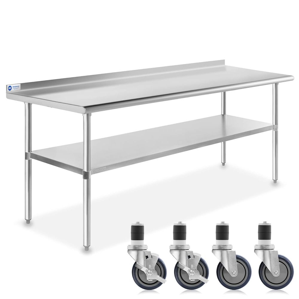 StainlSteel Table 72 in. x 30  - đánh giá và giá Commercial Kitchen Backsplash
